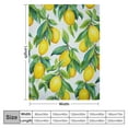 thumbnail image 4 of ARISTURING  Yellow Lemon Flannel Lightweight Blankets Plush Bedding Throw Blanket for Couch and Bed for Pet, 4 of 6
