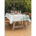 thumbnail image 3 of Outdoor Tablecloth with Umbrella Hole for Patio/Picnic/Party/Camping, Sage Green Eucalyptus Waterproof Table Cloth Rectangle Table Cover Washable, Weeping Botanical Farmhouse Leaves (60"x 120"), 3 of 8