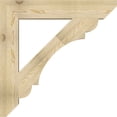 thumbnail image 3 of Ekena Millwork 6"W x 38"D x 38"H Olympic Slat Rough Sawn Bracket, Douglas Fir, 3 of 4