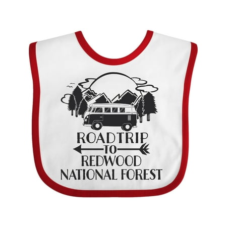 

Inktastic Road Trip To Redwood National Forest Gift Baby Boy or Baby Girl Bib