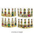 thumbnail image 5 of Beistle Mardi Gras Party printed Jeweled Crowns (Case of 72), 5 of 6
