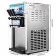 thumbnail image 2 of SHUNHENGYE ZM-168 Commercial Countertop Soft Ice Cream Machine, 18L/H, Low Noise, 2+1 Flavors, One-Key Cleaning, 2 of 14