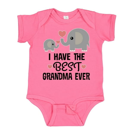 

Inktastic Grandkids Best Grandma Ever Gift Baby Boy or Baby Girl Bodysuit