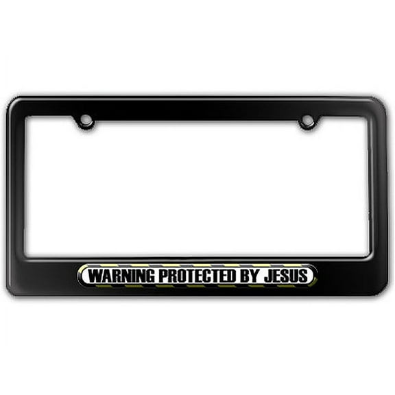 Protected By Jesus License Plate Frame