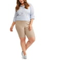 thumbnail image 3 of Women's Plus Stretch Woven Bermuda Short, 3 of 5