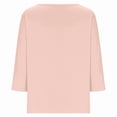 thumbnail image 3 of Womens 3/4 Length Sleeve Tops 3/4 Length Sleeve Womens Tops Summer V Neck Shirts Loose Fit Three Quarter Sleeve Tshirts Solid Color Casual Work Shirt, 3 of 4