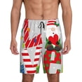 thumbnail image 3 of Lsque Christmas Gnome With Love Mens Sleep Pajama Shorts,Short Pajama Pants, Cotton Ultra-Soft Knit-4X-Large, 3 of 9