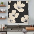 thumbnail image 5 of Beige Floral Silhouette Sheer Curtains 84 Inches Long, Farmhouse Vintage Flowers Light Filering Curtains, Breathable Simi Curtain Privacy Drapes for Living Room Bedroom Lightweight Window Treatment, 5 of 9