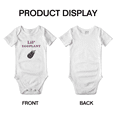 thumbnail image 3 of Cute Baby Jumpsuits Lil' Eggplant Vegetable Funny Boy & Gril Newborn Clothes (White, 18-24 Months), 3 of 5