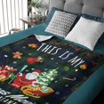 thumbnail image 2 of This is My Christmas Movies Watching Blanket Christmas Blanket,Red Throw Blanket for Couch,Weighted Soft Fleece Blanket,Christmas Decorations Teen (60"X50"), 2 of 6