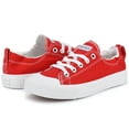 thumbnail image 3 of JENN ARDOR Women's Canvas Shoes Flat Sneakers Low Top Lace Up Fashion Comfort Shoes for Walking, 3 of 9