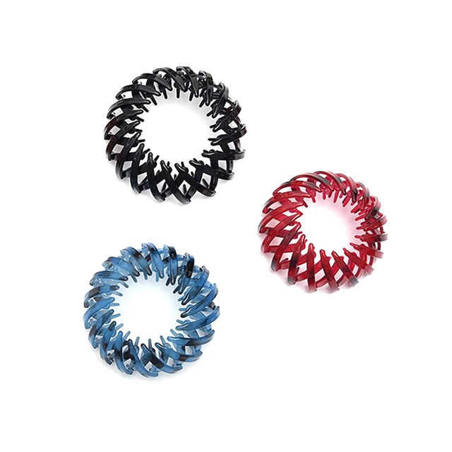 Horquilla de cola de caballo Lazos para el cabello Pinzas para el cabello rizado de moda Pinzas para el cabello Pinza para el cabello de nido de pájaro Pinza para el cabello de cola de caballo Pinzas JFHHH pequeña