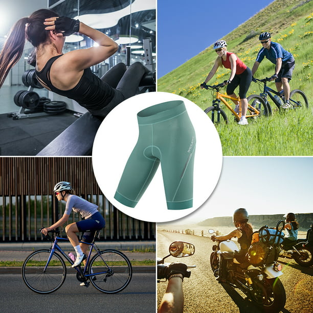 WOSAWE Women Padding Cycling Long Pants Ladies MTB Mountain Bike Tights/Shorts