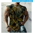 thumbnail image 6 of COSFO Muscle Cotton Tank Top Men Athletic Running Yellow Shirt Sleeveless Round Neck Tank Tops Mens Sleeveless Tee Shirts, 6 of 6