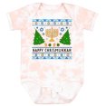 thumbnail image 3 of Inktastic Happy Chrismukkah Sweater Style with Menorah and Trees Boys or Girls Baby Bodysuit, 3 of 5