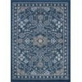 thumbnail image 3 of Hampton Traditional 5' x 7' Navy and Gray Polypropylene Indoor Area Rug, 3 of 8