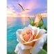 thumbnail image 2 of Cuadros Decorativos Sea Rose 5D DIY Diamond Painting Kits Full Round Drill Wall Art Decor (A5922) Wdftyju embutido en tela, 2 of 8