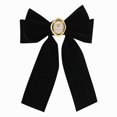 thumbnail image 1 of Lazos de terciopelo para el pelo, pinzas de cinta, pasadores clásicos para coleta, negros y rojos, para mujeres y niñas, fiestas, vacaciones y cumpleaños, decoración elegante, 1 of 3