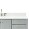 thumbnail image 6 of Ariel Cambridge 67 Inch Single Oval Sink Vanity With White Quartz Countertop With 1.5 Edge In Grey, 6 of 10