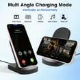 thumbnail image 4 of SOLPOWBEN Wireless Charger Stand 15w Max Fast Wireless Charging Stand Compatible with iPhone 17/17 Plus/17 Pro Max 16/15/14/13/SE/12 Series (Without AC Adapter) Black, 4 of 6
