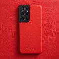 thumbnail image 1 of Genuine Leather Case for Samsung Fashion Leather Shell, Red S20 Plus / S20+, 1 of 3