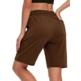 thumbnail image 3 of Rosvigor Womens Athletic Shorts High Waisted Running Workout Shorts for Women Loose Cotton Sweat Shorts with Pockets, 3 of 7