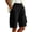 Black, variant on Qulqfy Biker Cargo Shorts for Women Baggy Wide Leg Lightweight High Waist Drawstring with 4 Pockets Army Green Womens Shorts