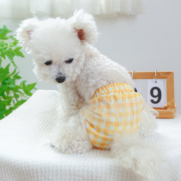 Pantalones fisiológicos antiacoso para perros y mascotas Pantalones menstruales para perros Pantalones fisiológicos a cuadros