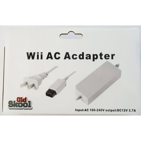 Old Skool AC Power Adapter for Nintendo Wii, (Best Gaming System For 8 Year Old)
