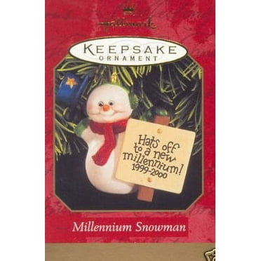 Hallmark Keepsake Millennium Snowman 1999 Christmas Ornament