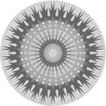 thumbnail image 1 of Ahgly Company Machine Washable Indoor Round Transitional Gray Area Rugs, 8' Round, 1 of 7