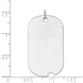 thumbnail image 3 of 14K White Gold Charm Pendant Notched 39 mm 19 Plain .035 Gauge Engravable Dog Tag With Notch Disc, 3 of 3