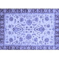 thumbnail image 1 of Ahgly Company Indoor Rectangle Abstract Blue Modern Area Rugs, 3' x 5', 1 of 4