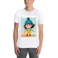 thumbnail image 4 of Basic top Tees For Women Loose Boyfriend ShirtsGirl Casual Blouse round neck, 4 of 5