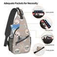 thumbnail image 4 of ZICANCN Crossbody Sling Bag for Men Women - Halloween Decoration Casual Shoulder Backpacks for Travel Sport Climbing Runners Daypack, 4 of 9