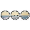 thumbnail image 3 of VWAQ Boat Window Decals - Portholes Decor, Ocean View Wall Mural - VWAQ-SPW6 (20" Diameter, Silver), 3 of 3