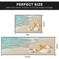 thumbnail image 2 of Summer Beach Kitchen Rugs and Mats Non Skid Washable Set of 2, Seashore Starfish Shell Kitchen Mats for Floor, Tropical Beach Kitchen Runner Rug, Summer Kitchen Decor, 2 of 6