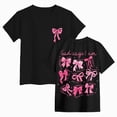 thumbnail image 3 of KPOPLK Toddler Girls Graphic T Shirts Cotton Cute Spring Summer Short Sleeve Tees Soft Breathable Tops 2-12T Size 7-8 Years,Black, 3 of 6