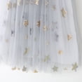 thumbnail image 4 of Toddler Baby Kids Girls Star Sequin Summer Sleeveless Beach Tutu Dress Casual Layered Tulle Dresses Princess Birthday Party Beach Dresses 1-6Y, 4 of 5
