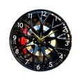 thumbnail image 2 of lingqin 2D Car Wheel Hub Wall Clock Hanging Clock Quiet Large Arabic Numerals Decorative 30cm, 2 of 9