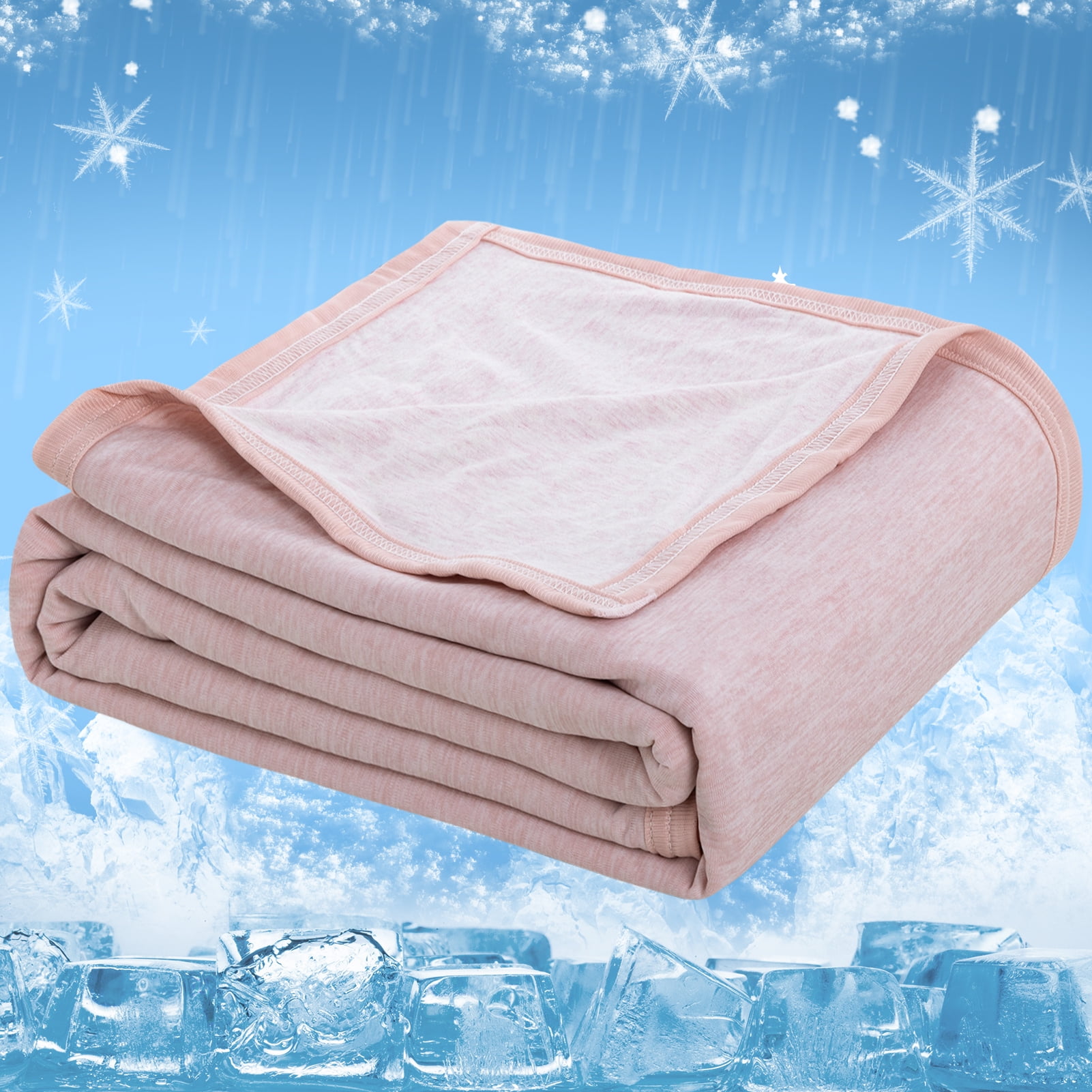 Omerai Pink Summer Cooling Blanket For Hot Flashes Night Sweats Soft Blanket  For Bed Throw Size - Walmart.com