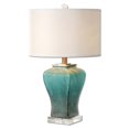 thumbnail image 2 of Uttermost Valtorta Blue-Green Glass Table Lamp, 2 of 2