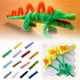 thumbnail image 2 of SGACAI XDGJTBFMY 100 piezas de varillas giratorias para manualidades, suministros para manualidades con varillas giratorias, suministros para manualidades con varillas giratorias, ramos de varillas, 2 of 7