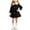 Black-DKq, variant on Mnyotv Girls Winter Dress Coat School Fall Winter Clothes Elegant Overcoat with Pockets for Kids Size 5 Years