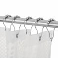 thumbnail image 6 of Bxaolu Shower Curtain Rings, 12 Pack, Rust Proof Hooks, Metal Silver Hangers for Curtains, 6 of 9