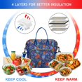 thumbnail image 4 of Pioneer Flower Floral Print Pattern Womens Lunch Box for Work,Insulated Large Lunch Bag for Tween and Teen,Loncheras Para Mujer,Leakproof Adult Lunch Bag for Work,Beach,Travel,Picnic,Camping, 4 of 7