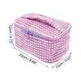 thumbnail image 3 of Unique Bargains 1Pc Women Plush Travel Storage Makeup Bag for Outdoor Activities Purple, 3 of 4