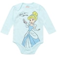 thumbnail image 5 of Disney Princess Rapunzel Jasmine Belle Newborn Baby Girls 5 Pack Bodysuits Newborn to Infant, 5 of 5