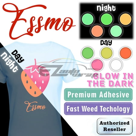 ESSMO™ Glow in The Dark Green Transfer Vinyl HTV T-Shirt 20