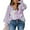 C Rose, variant on Blouse for Women Casual V Neck Boho Floral Printed Long Sleeve Drawstring Tops Chiffon Shirts Pink XL